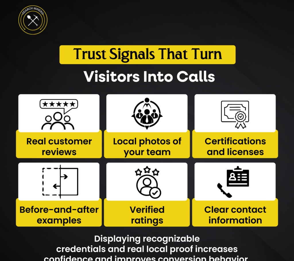 Trust Signals That Turn Visitors Into Calls