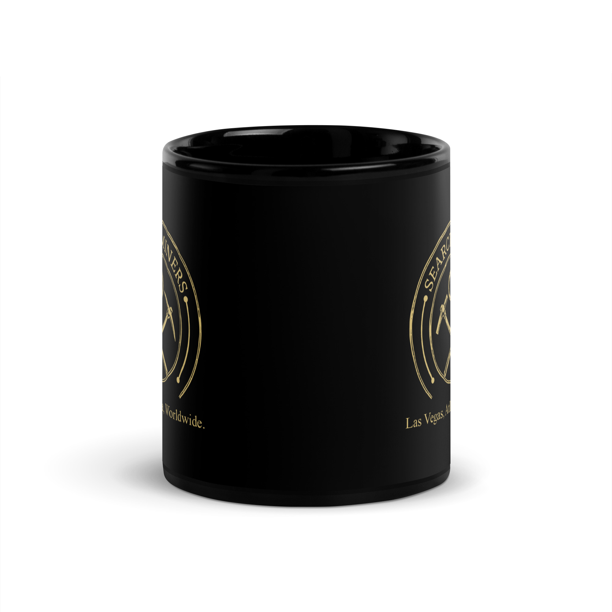 Black Glossy Enamel Camp Mug - Image 2