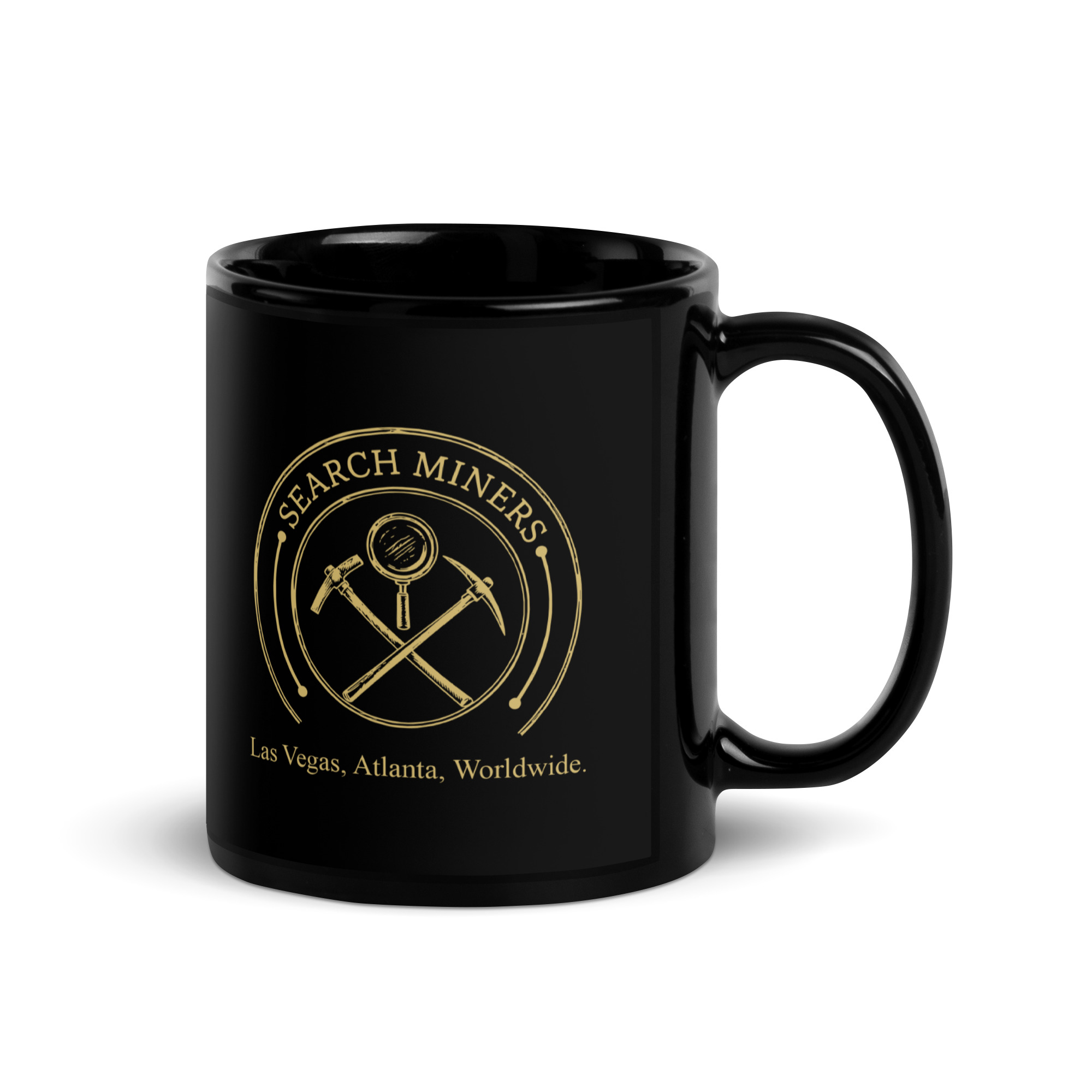 Black Glossy Enamel Camp Mug