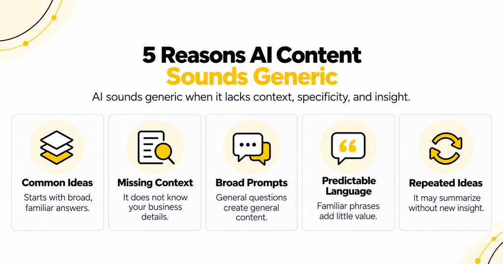 5 Reasons AI Content Sounds Generic
